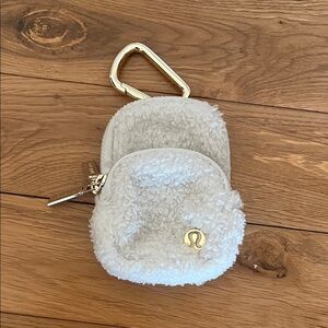 Lululemon Cream Fleece Mini Pouch